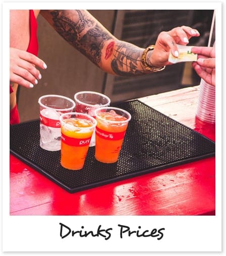 DRINKS PRICES